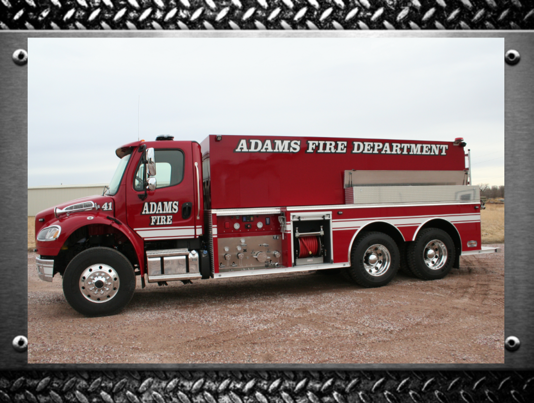 FYRTEK Tanker Adams Rural Fire Department